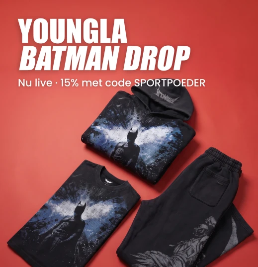 Batman x YoungLA drop - nu live: 20 stijlen, 15% korting met code SPORTPOEDER
