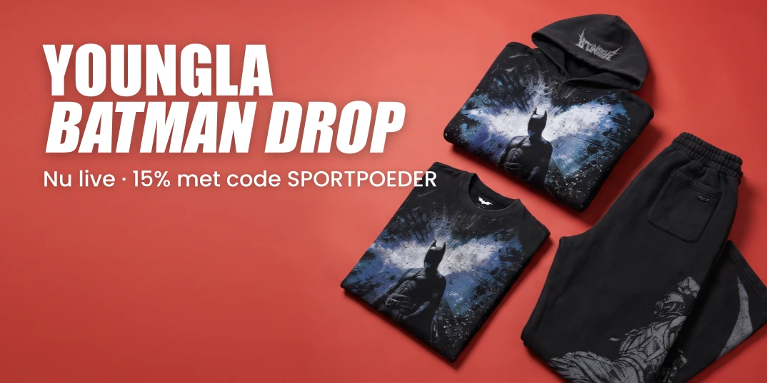 Batman x YoungLA drop - nu live: 20 stijlen, 15% korting met code SPORTPOEDER