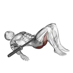 Barbell glute bridge