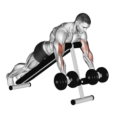 Incline dumbbell curl
