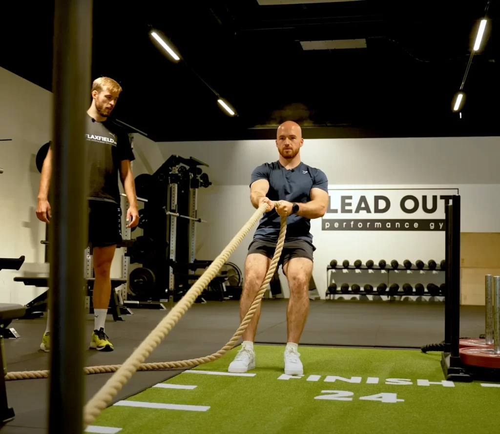 3e oefening van de hyrox workout