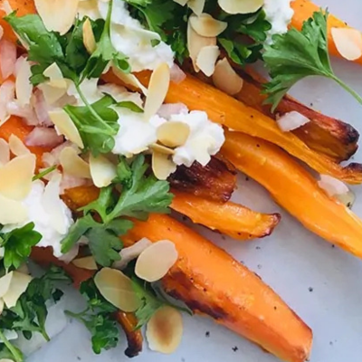 Wortels met cottage cheese