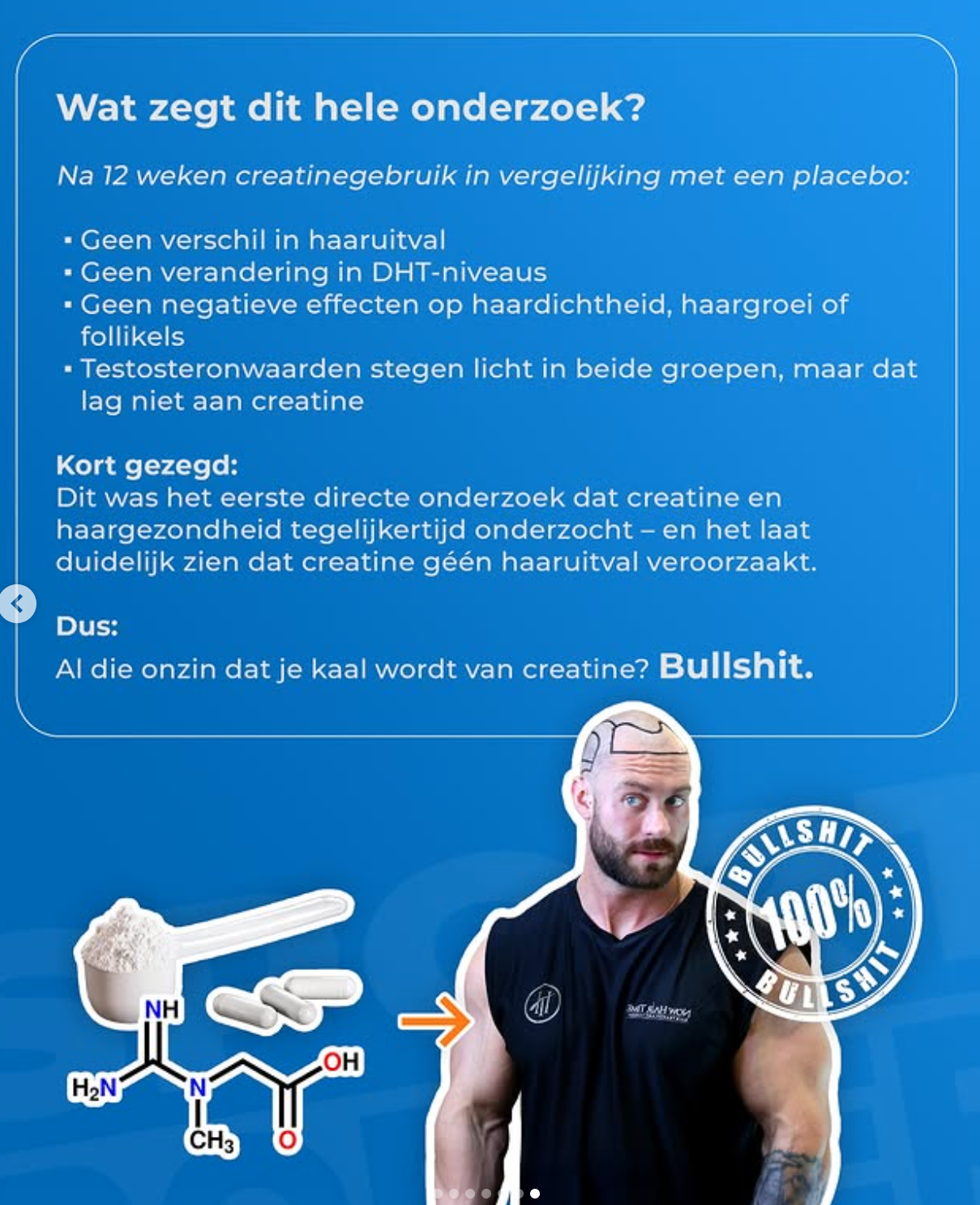 Creatine en haartuitval