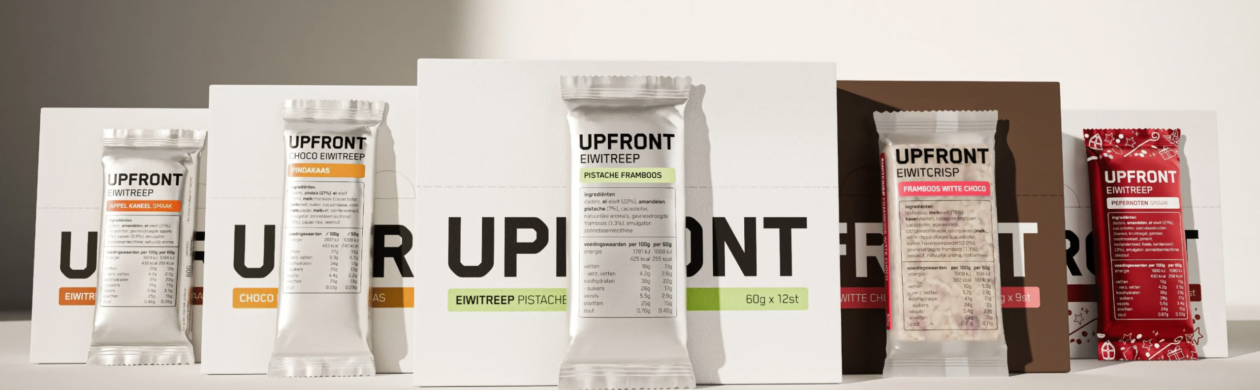 Upfront sale eiwitrepen
