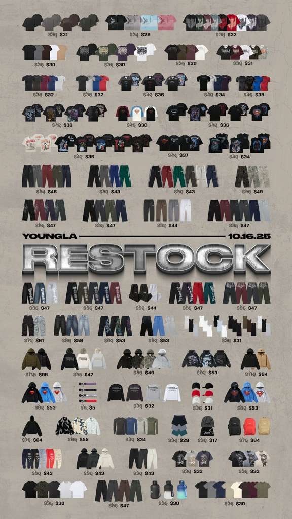 volledige-youngla-restock-lijst