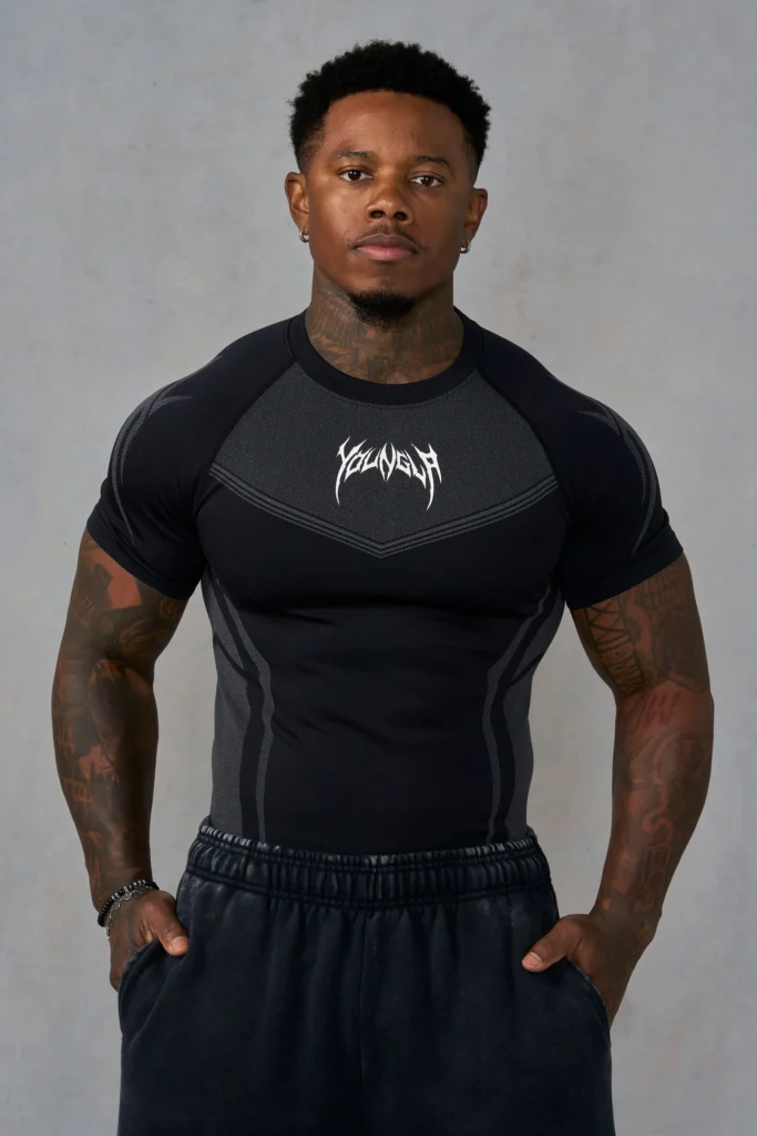 Black/Grey warrior compression