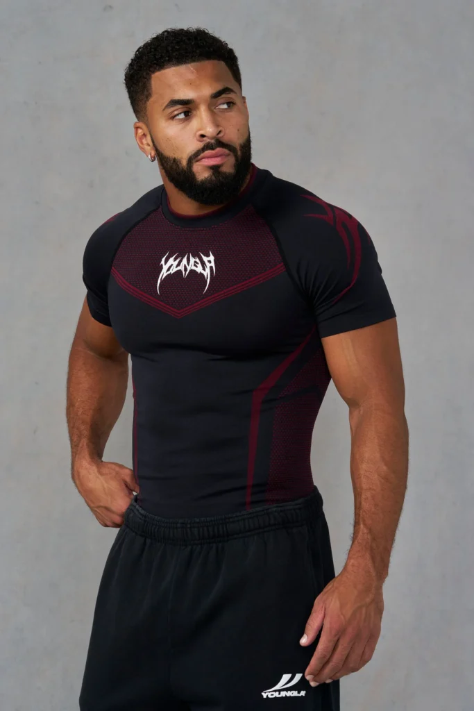 Black/Red warrior compression
