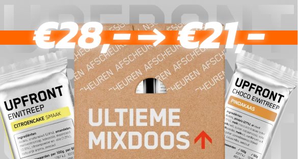 Upfront uitverkoop eiwit mixdoos