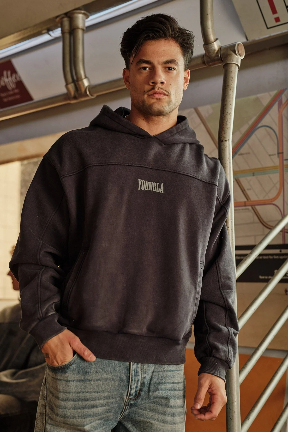 youngla Crossline Hoodies