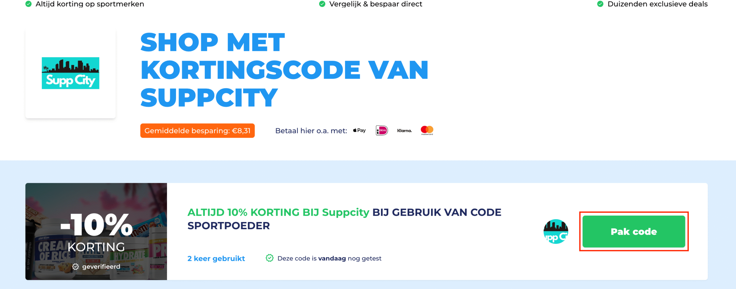 Suppcity kortingscode