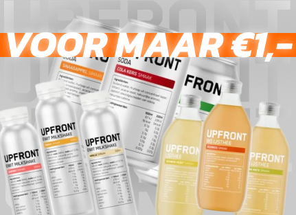 Upfront eiwit drinks korting exclusief