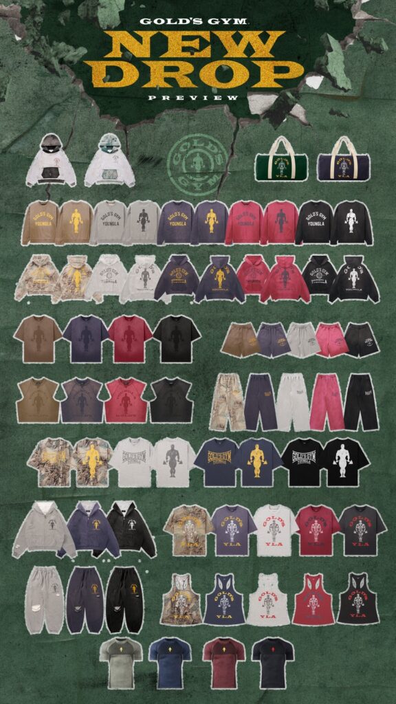 Heren collectie Youngla X Golds Gym