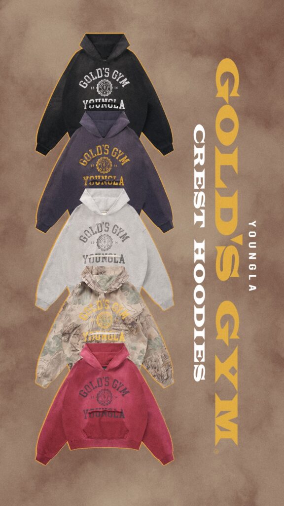 Gold’s Iron Legacy Crest Hoodie (heren)