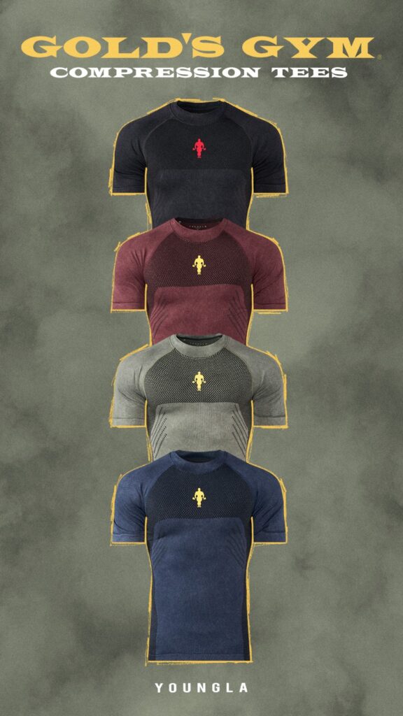 Gold’s Iron Legacy Compression Tee (heren)
