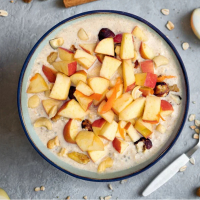 Overnight oats met appel en kaneel