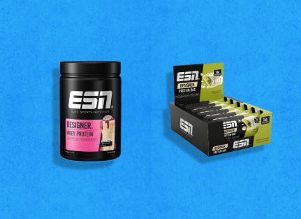 20% korting op protein & bars bij ESN