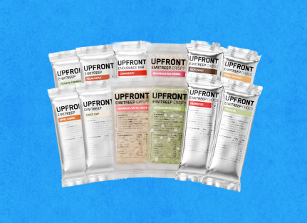 50% korting op 2e doos repen bij Upfront