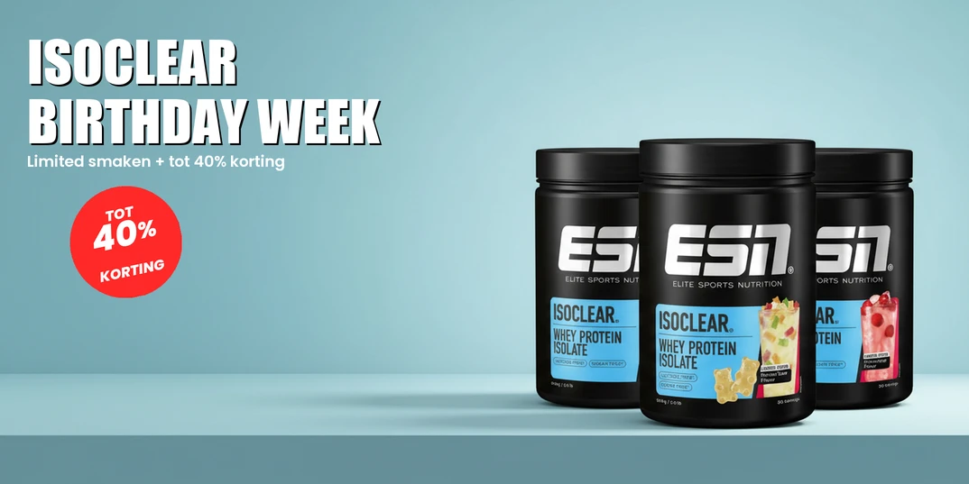 ESN Isoclear Birthday Week — limited smaken + tot 40% korting