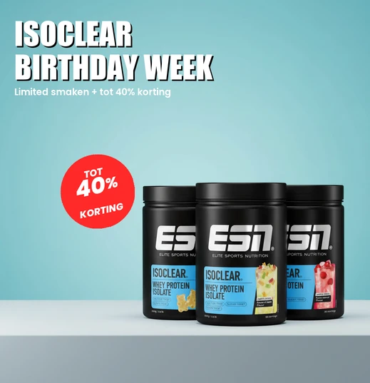 ESN Isoclear Birthday Week — limited smaken + tot 40% korting