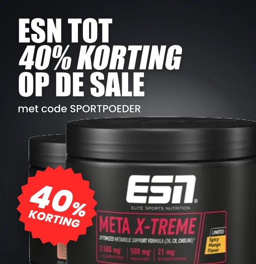 ESN-sale — tot 40% korting met code SPORTPOEDER